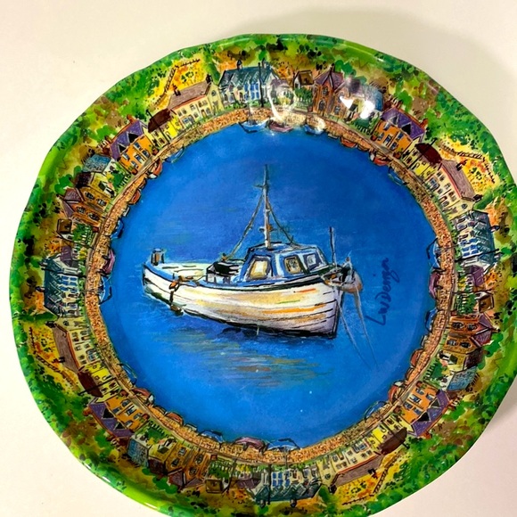 222 FIFTH MELAMINE SAGE BOAT SERVING BOWLS - pair of 2 bowls - Picture 3 of 16